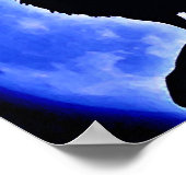 Freedom Motivierend Wolf Howling Vertikales Poster (Ecke)