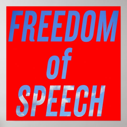 Freedom of speech poster (Vorne)