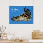 Freedom of the Skies Red-tailed Hawk Poster (Küche)