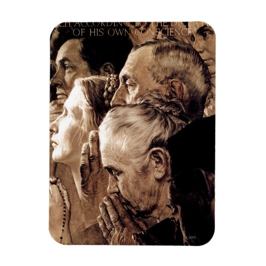 Freedom of Worship Magnet (Vertikal)