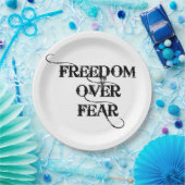 Freedom Over Fear Pappteller (Party)