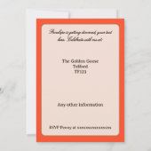 Freedom party getting divorced einladung (Rückseite)