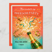 Freedom party getting divorced einladung (Vorne/Hinten)