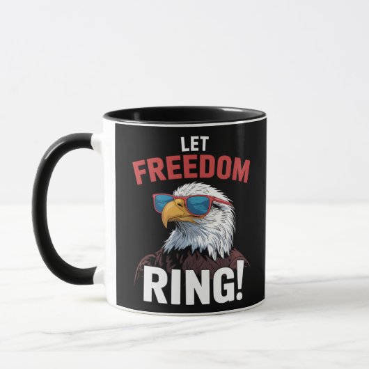 Freedom Patriot Lass Freedom Ring Tasse (Links)