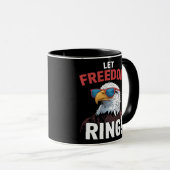 Freedom Patriot Lass Freedom Ring Tasse (VorderseiteRechts)