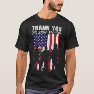 Freedom Patriotic Veteran USA Flag American Memori T-Shirt