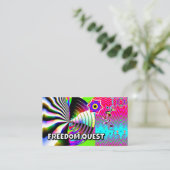 FREEDOM QUEST ( Sie können die Wörter ändern ) Visitenkarte (Stehend Vorderseite)