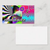 FREEDOM QUEST ( Sie können die Wörter ändern ) Visitenkarte (Vorne/Hinten)