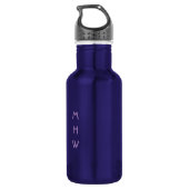 Freedom Quote benutzerdefinierte Monogramm-Wasserf Trinkflasche (Rückseite)