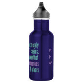 Freedom Quote benutzerdefinierte Monogramm-Wasserf Trinkflasche (Rechts)