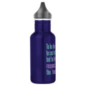 Freedom Quote benutzerdefinierte Monogramm-Wasserf Trinkflasche (Links)