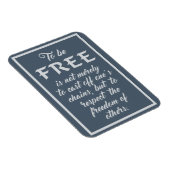 Freedom Quote Magnet (Rechte Seite)