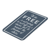 Freedom Quote Magnet (Linke Seite)