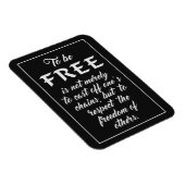 Freedom Quote Magnet (Rechte Seite)