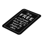 Freedom Quote Magnet (Linke Seite)