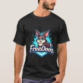 Freedom Rabbit T-Shirt (Vorderseite)