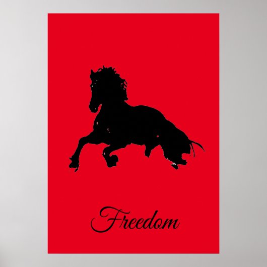Freedom Red Black Ross Pop Poster (Vorne)