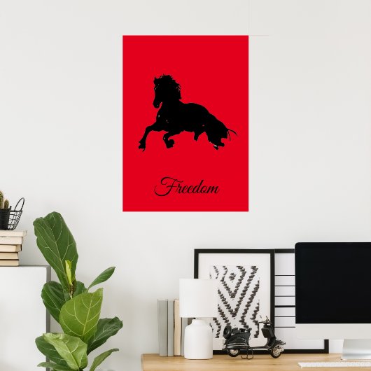 Freedom Red Black Ross Pop Poster (Heimbüro)