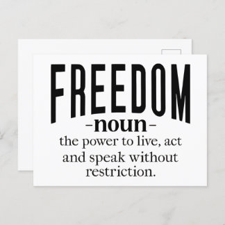 Freedom Retro Inspiration Zitate: Zeitloses Wisdo Postkarte