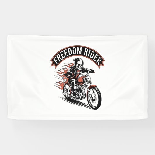 FreeDom Rider Biker Banner (Horizontal)
