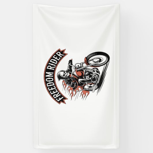 FreeDom Rider Biker Banner (Vertikal)