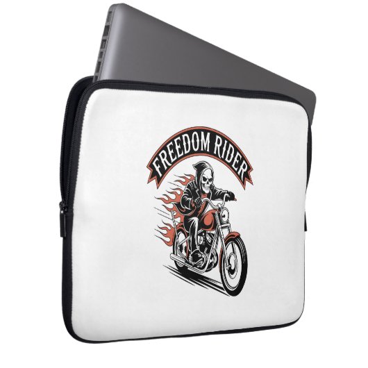 FreeDom Rider Biker Laptopschutzhülle (Vorne Rechts)