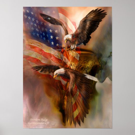 Freedom Ridge-Eagle Art Poster/Print Poster (Vorne)
