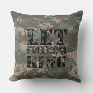 FREEDOM Ring Camouflage Kissen gelassen