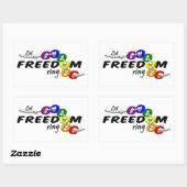 Freedom Rings Aufkleber (Blatt)