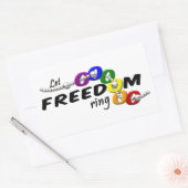 Freedom Rings Aufkleber (Umschlag)