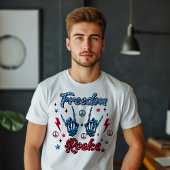 Freedom Rocks Independence Day 4. Juli T-Shirt