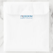 Freedom Romney / Ryan 2012 Runder Aufkleber (Tasche)