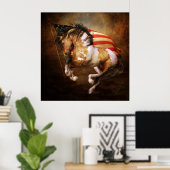 Freedom Run American Flag Poster (Heimbüro)