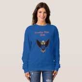 Freedom Runs Deep Patriotic American Spirit Design Sweatshirt (Vorne ganz)