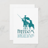 Freedom, Sancho Dankeskarte (Vorne/Hinten)