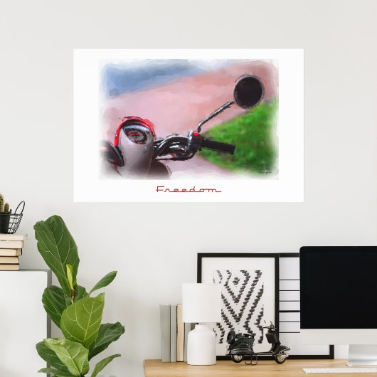 Freedom Scooter Poster (Heimbüro)