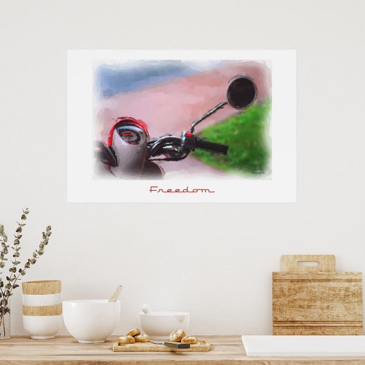 Freedom Scooter Poster (Küche)