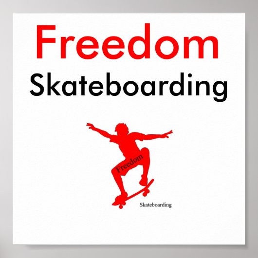 Freedom Skateboarding Poster #1 (Vorne)