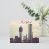 Freedom Skyline Postkarte (Stehend Vorderseite)