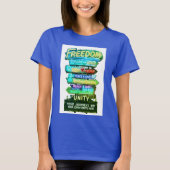 Freedom Slogan Design Basic Tshirt (Vorderseite)