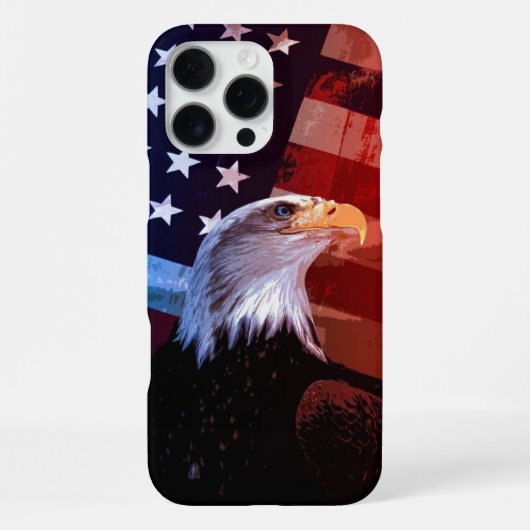 "Freedom Soars - Patriotic Eagle Edition" iPhone Hülle (Rückseite)