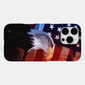 "Freedom Soars - Patriotic Eagle Edition" iPhone Hülle (Rückseite (Horizontal))