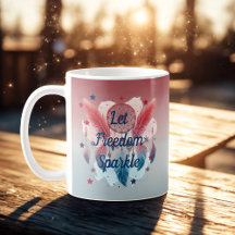 Freedom Sparkle Dreamcatcher Tasse gelassen