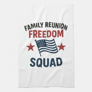 Freedom Squad Familien-Wiedersehens-Shirt – USA Pa Geschirrtuch