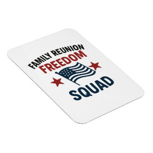 Freedom Squad Familien-Wiedersehens-Shirt – USA Pa Magnet