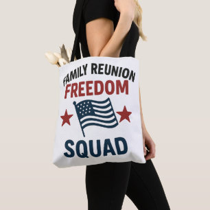 Freedom Squad Familien-Wiedersehens-Shirt – USA Pa Tasche