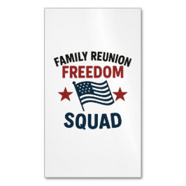 Freedom Squad Family Reunion Shirt – USA Patriotic Magnetische Visitenkarte