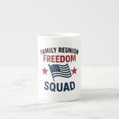 Freedom Squad Family Reunion Shirt – USA Patriotic Porzellantasse (Vorderseite)