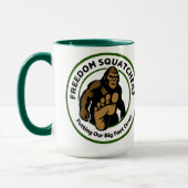 Freedom Squatchers "Big Foot Down" Kaffeetasse (Links)