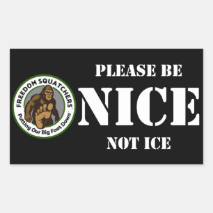 Freedom Squatchers "NICE" 4,5x2,7 Sticker